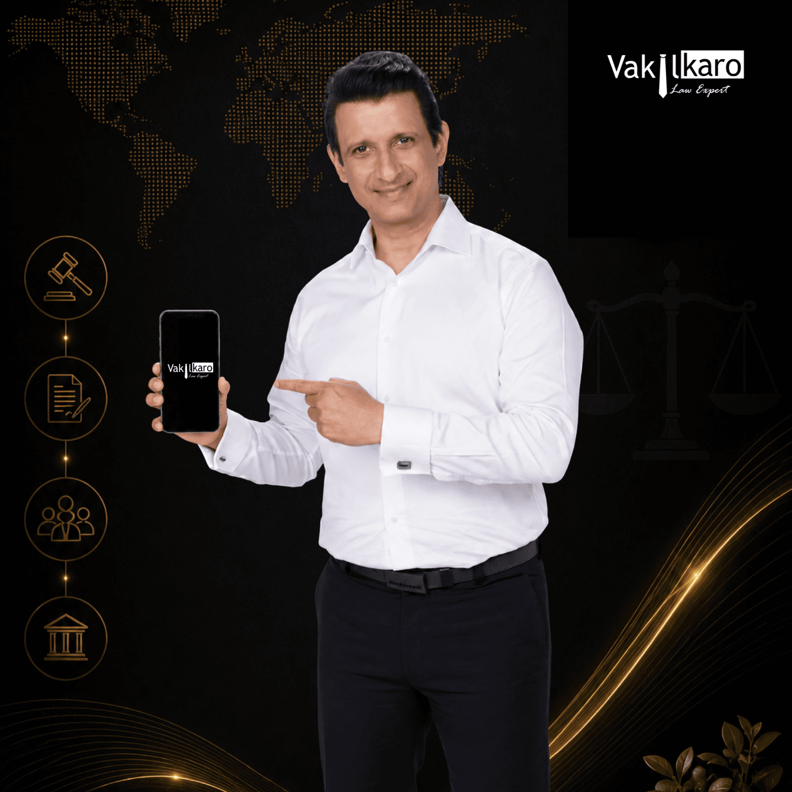 Sharman Joshi promoting Vakilkaro legal services